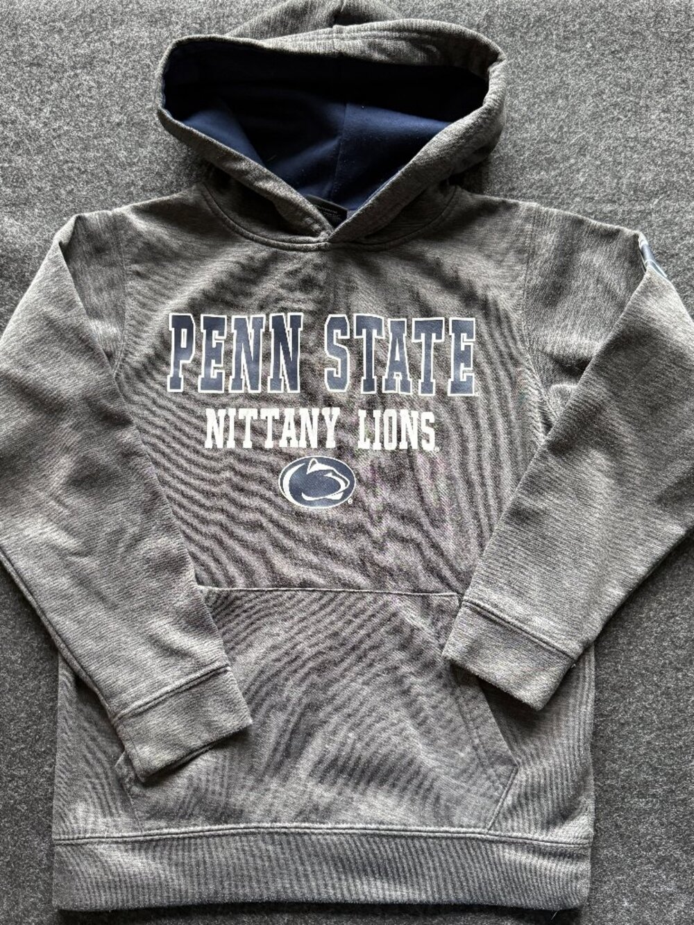 Penn State Nittany Lions Youth Small 8-10 Gray Fleece Hoodie